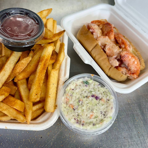 Famous Maine Lobster Roll Meal